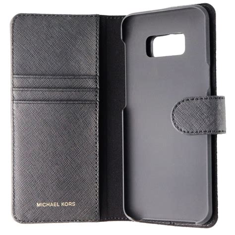 michael kors black saffiano leather phone case galaxy|Michael Kors Cell Phone Cases, Covers & Skins for Samsung.